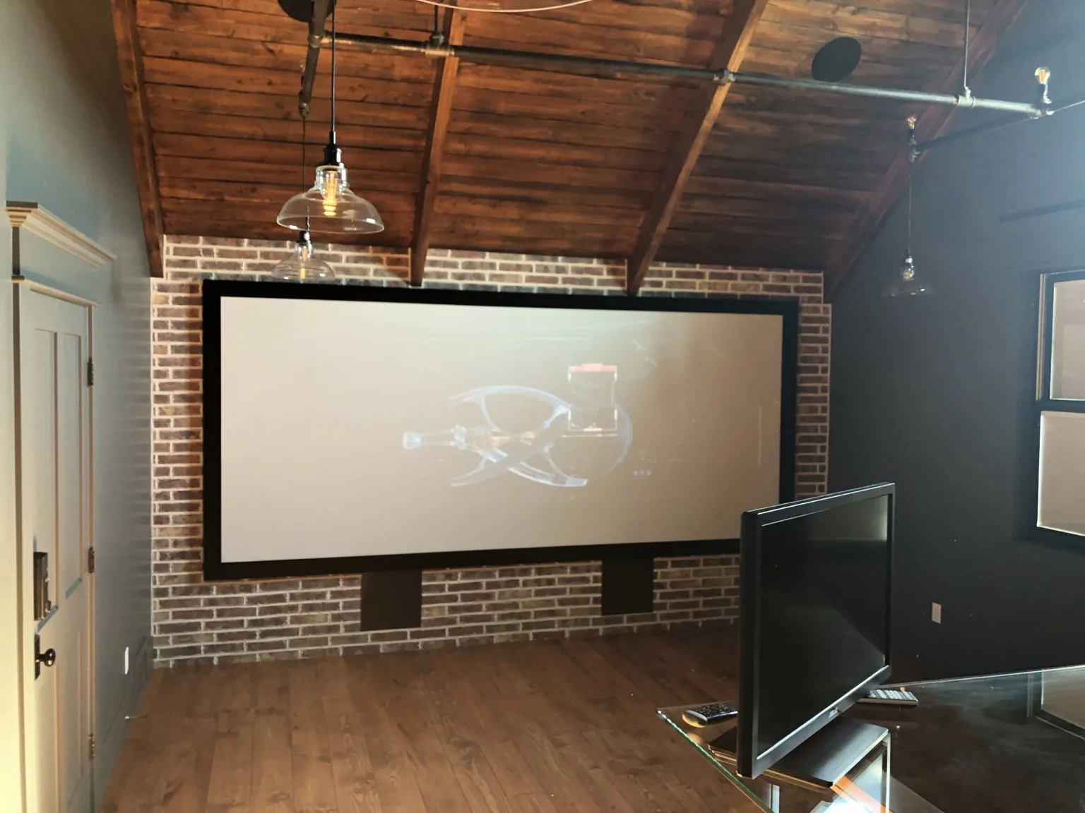 Rustic Screening Room